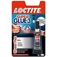 Loctite Super Glue-3 Power Flex- gel adhesivo flexible y resistente- pegamento instantáneo para superficies verticales…